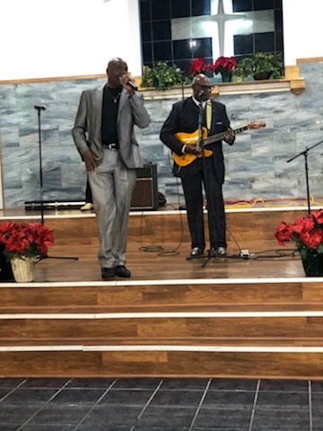 Determined performing live on stage